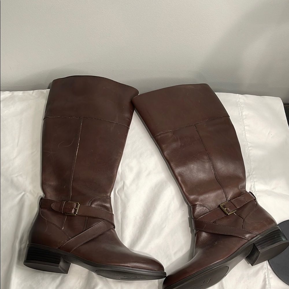 Ralph Lauren Brown Heeled Boots